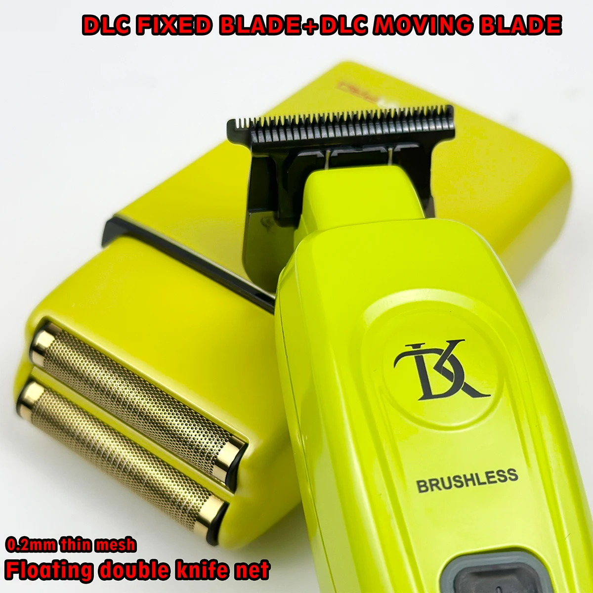 DKBAG PRO Professional 7200rpm Brushless Motor Full Metal Hair Trimmer  8200rpm Hair Shaver 2pc Barber Finisher Set  for Man