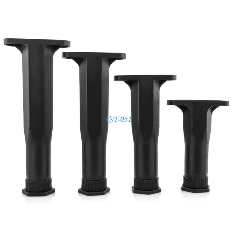 E15A 4Pcs Adjustable Furniture Leveling Feet With Nonslip Base Heavy Duty Support Legs For Beds Tables Chairs Sofas