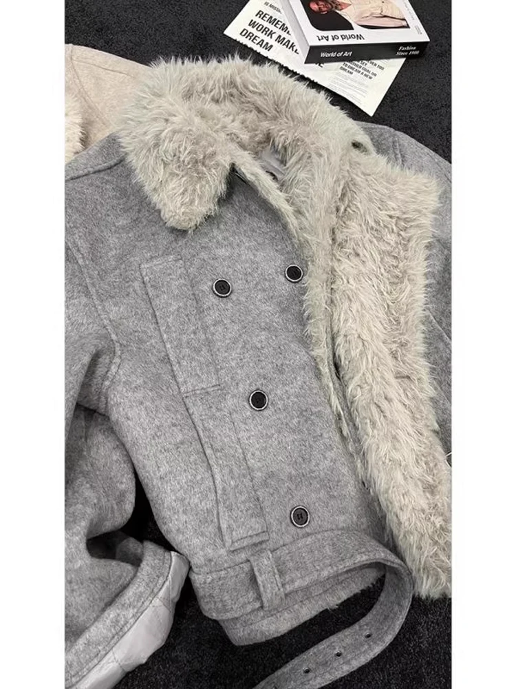 Мужская шерстяная хлопковая куртка из натуральной кожи с мехом Аосфера, ощущение зимы, теплая тонкая подставка, подходит для эксклюзивного онлайн