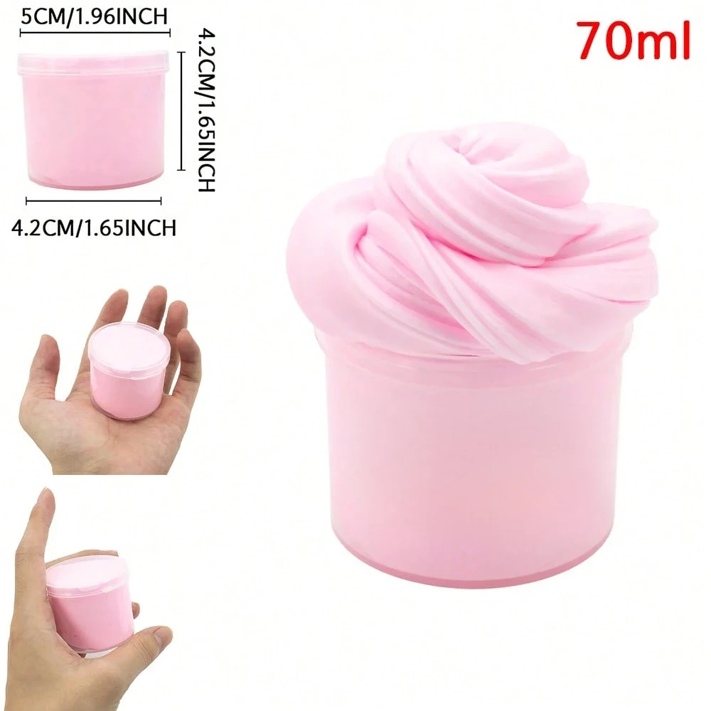 Slime Rosa Não Tóxico, Brinquedo Antiestresse para Crianças e Adultos