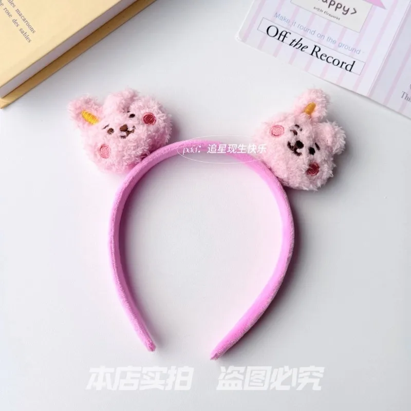 BT21 Koya RJ Shooky Man Tata Chimmy Cooky Creative Cartoon Cute Doll Headband Secondary Animation Peripheral Decoration Headband