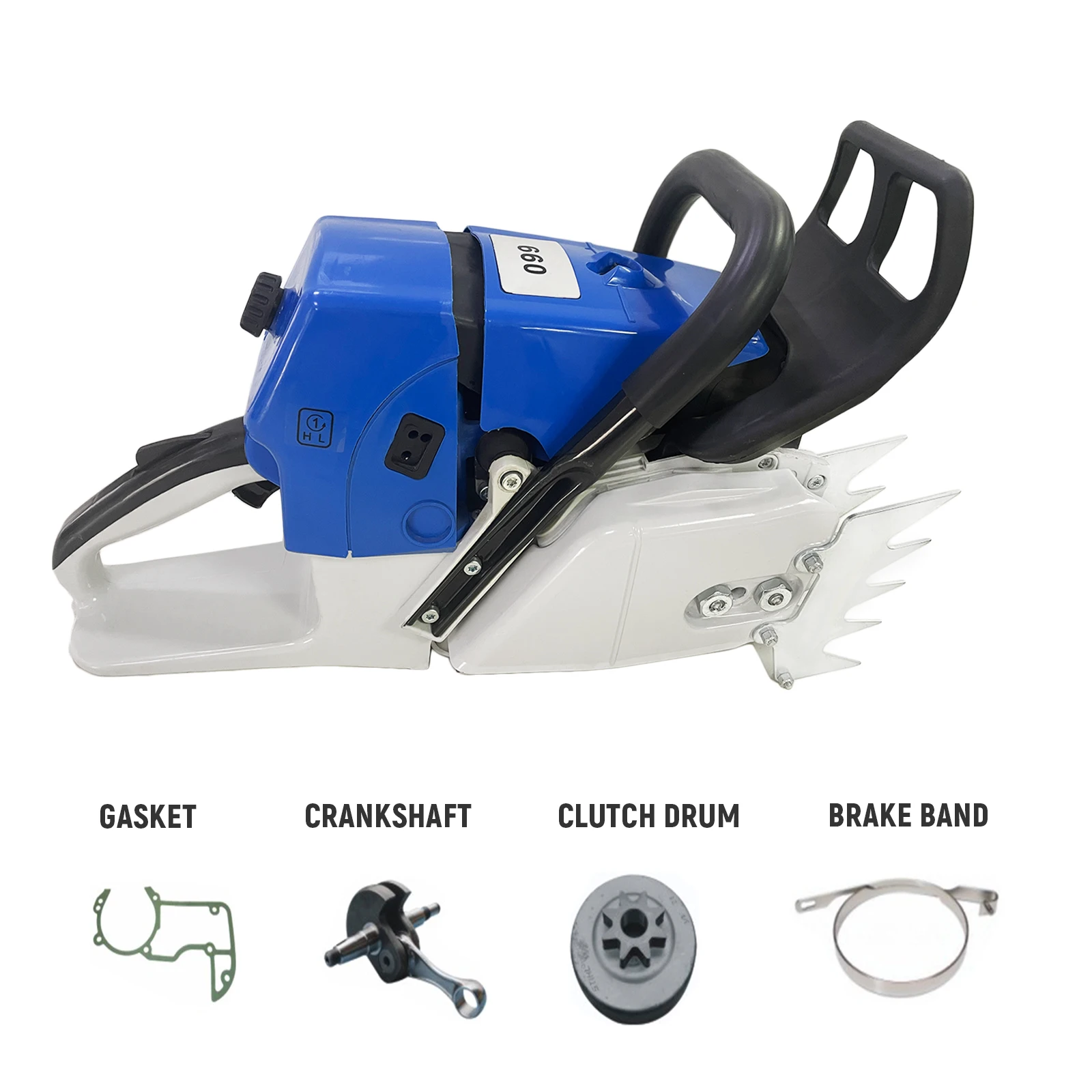 New Professional Suppliers Cutting Tree Machine 2-stroke 25 Inch 5.2 Kw 92cc 660 for JieLi with Spare Parts Chainsaw