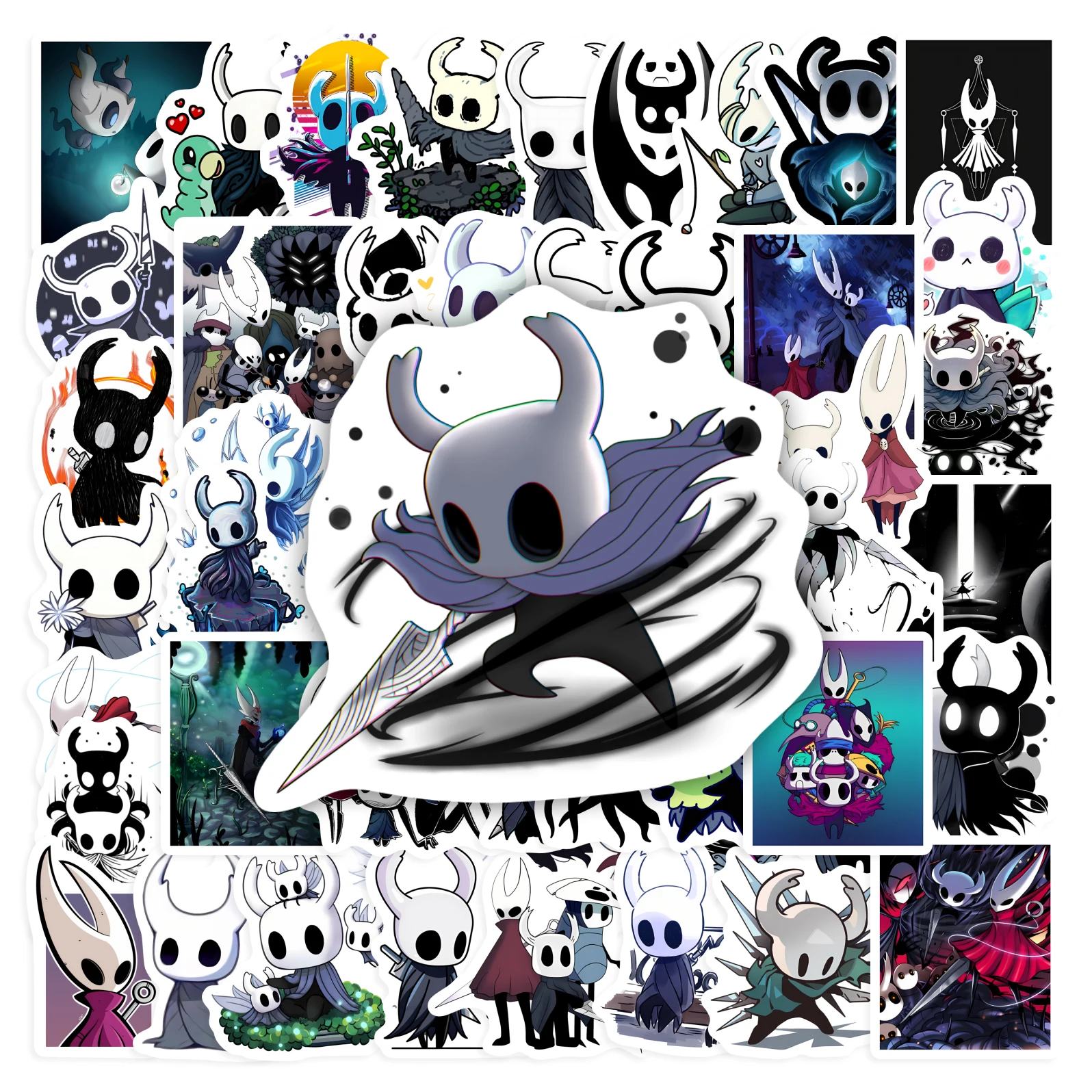 Hollow Knight Stickers Adventure Game DIY Gift Kids Toy Waterproof Decal for Laptop Phone Scrapbook Luggage Bottles Decorative
