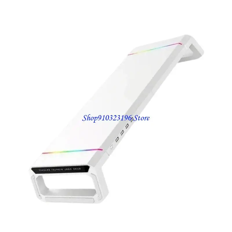 

Q1JF Computer Monitors Stand Risers Expandable USB Port Foldable Desktop Organizers