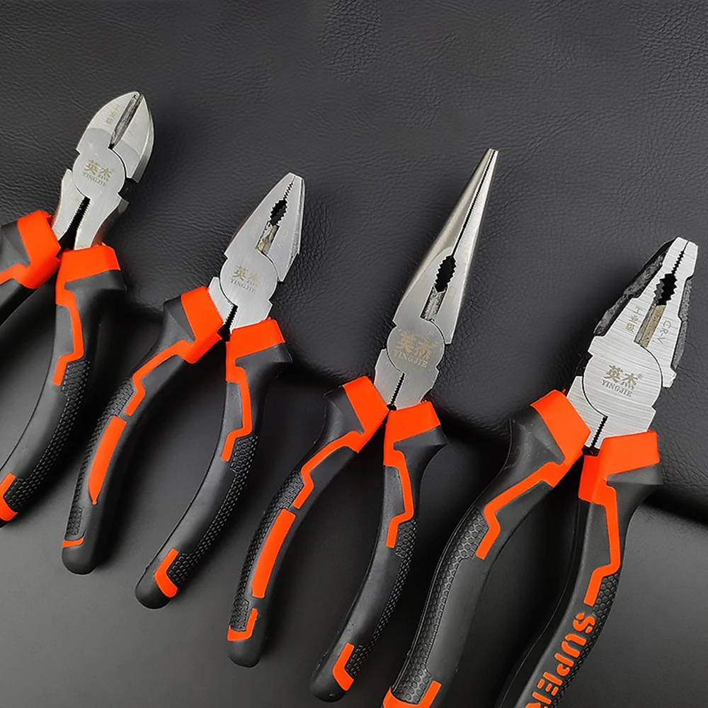 

Multifunctional Universal Diagonal Pliers Hardware Wire Cutters Professional Electrician Anti Slip Durable Repair Tools