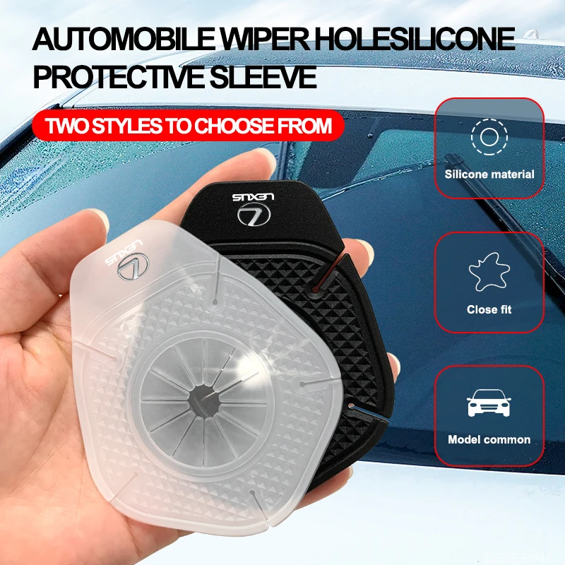 

Car Sticker 2Pcs Car Windshield Wiper Protective Cover Dust Wiper Emblem For Lexus F SPORT ES RX NX LS UX LM LX GX LC RZ IS CT G