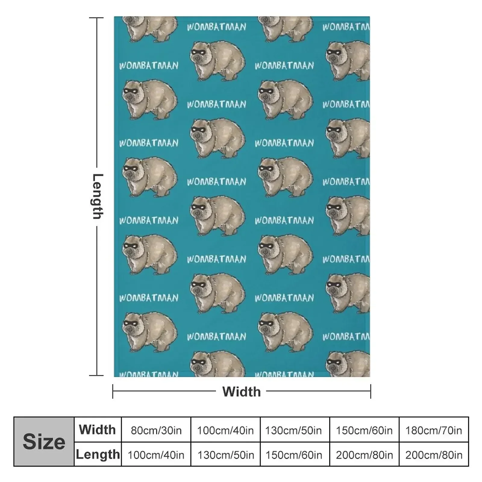 Wombat - Animal series Throw Blanket Hair Tourist Blankets