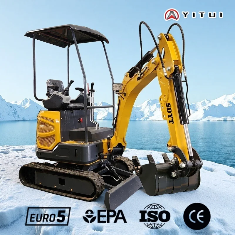 2 طن حفارة صغيرة الصين مصنع يدعم مخصصة عالية الكفاءة محرك الديزل متعدد الوظائف الكابينة حفارة صغيرة