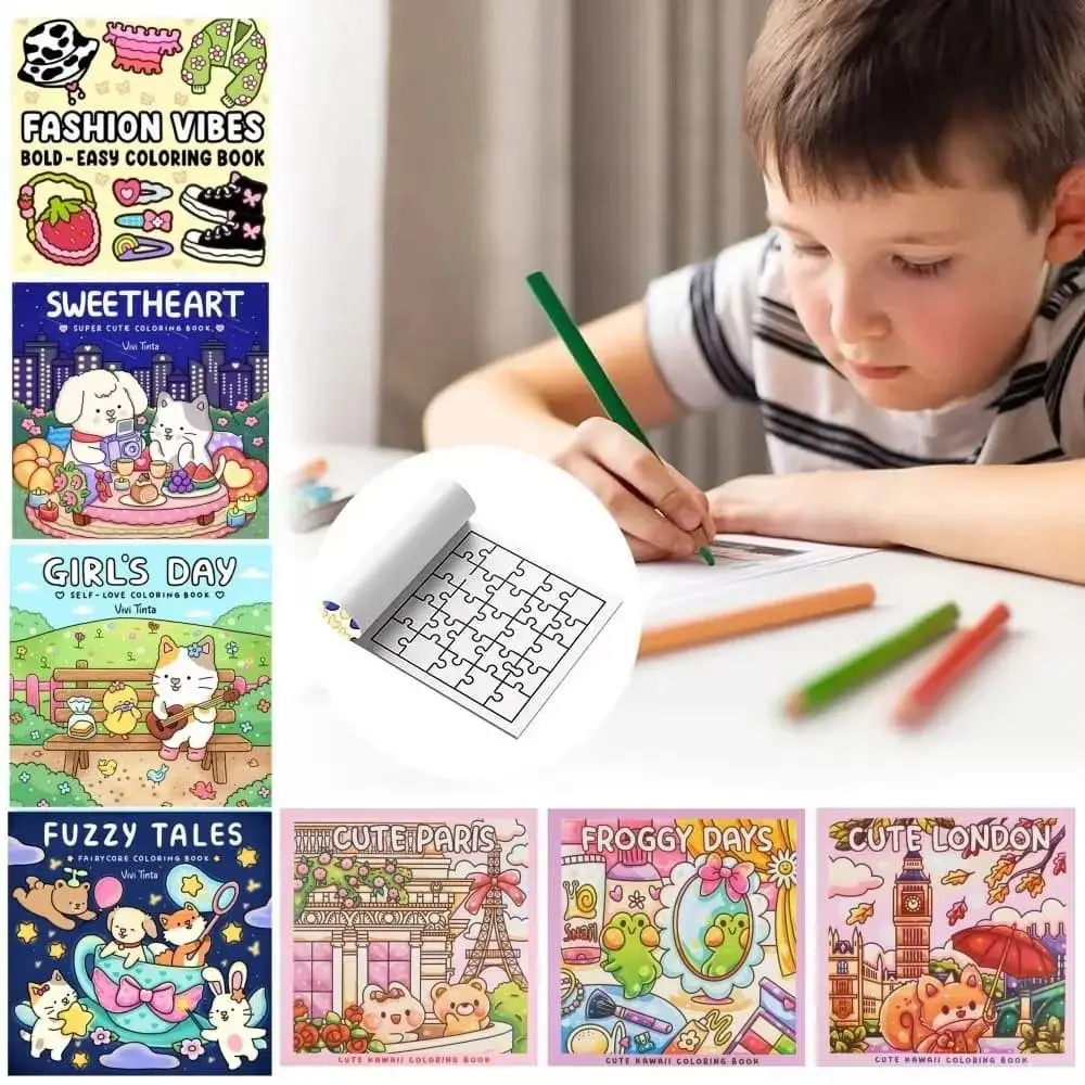 

Froggy Days Cartoon Coloring Book Fuzzy Tales Early Education Graffiti Copy Sketch Book Enlightenment Stationery