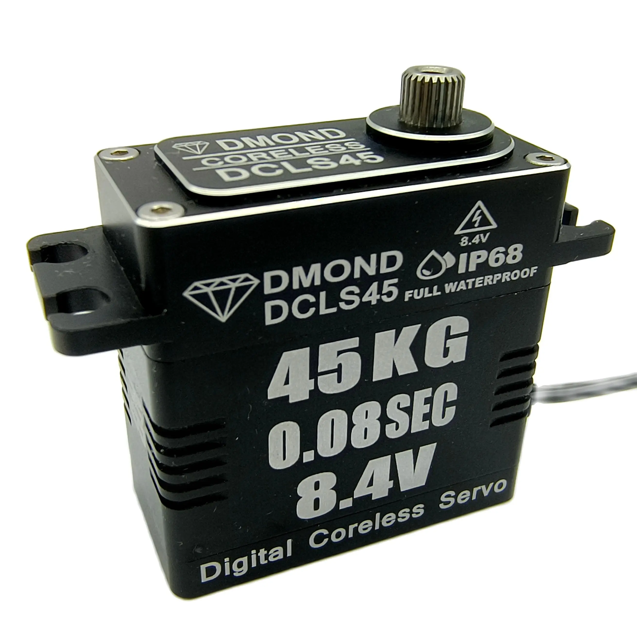 

DMOND DCLS45 45 кг 0,08 сек. Бессердечный 8,4 В IP68 Полностью водонепроницаемый сервопривод NB для 1/8 1/10 RC автомобиля Гусеничный багги Грузовик