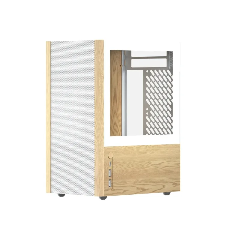 Plug-in chassis [Rider R2] ITX aluminum alloy CNC tower air-cooled portable mesh white SFX desktop