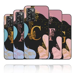 For ZTE Blade V40 Vita Case For ZTE Blade V40 Vita Soft Silicone Fashion Flower Letters Cover For ZTE BladeV40 Vita Fundas Coque