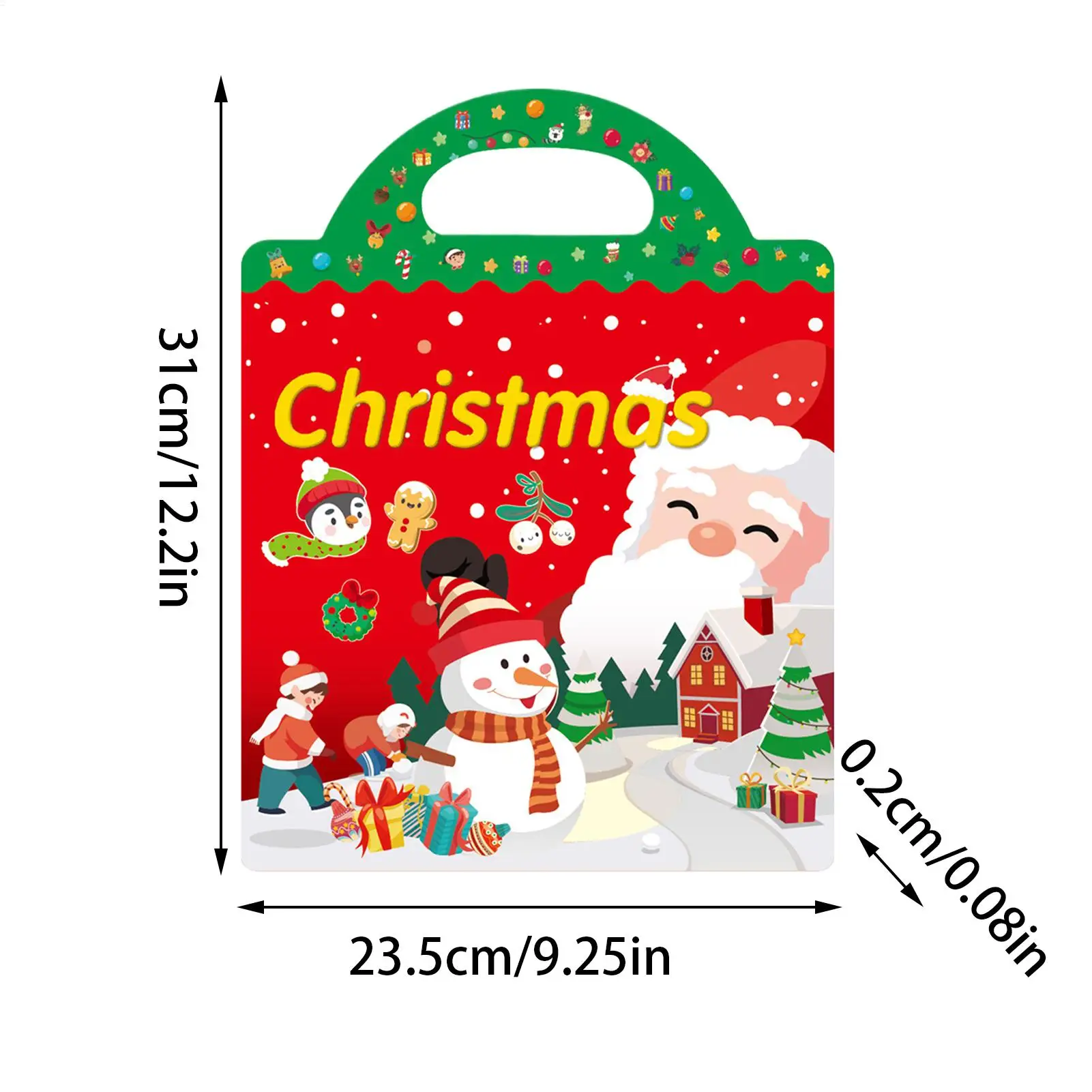 Livro de adesivos de natal, suprimentos para festas de fim de ano, livro de atividades para pré-escolar, creche, meninos, meninas, crianças pequenas