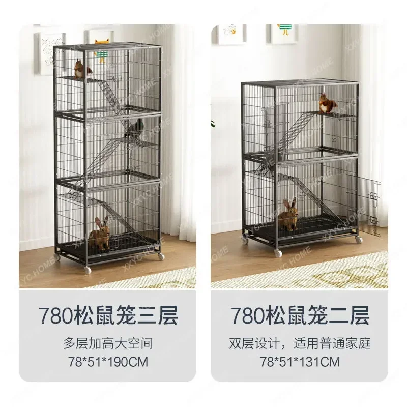 

Mink cage small pet cage bird Squirrel cage special 1.5 gap three-layer flower branch mouse villa