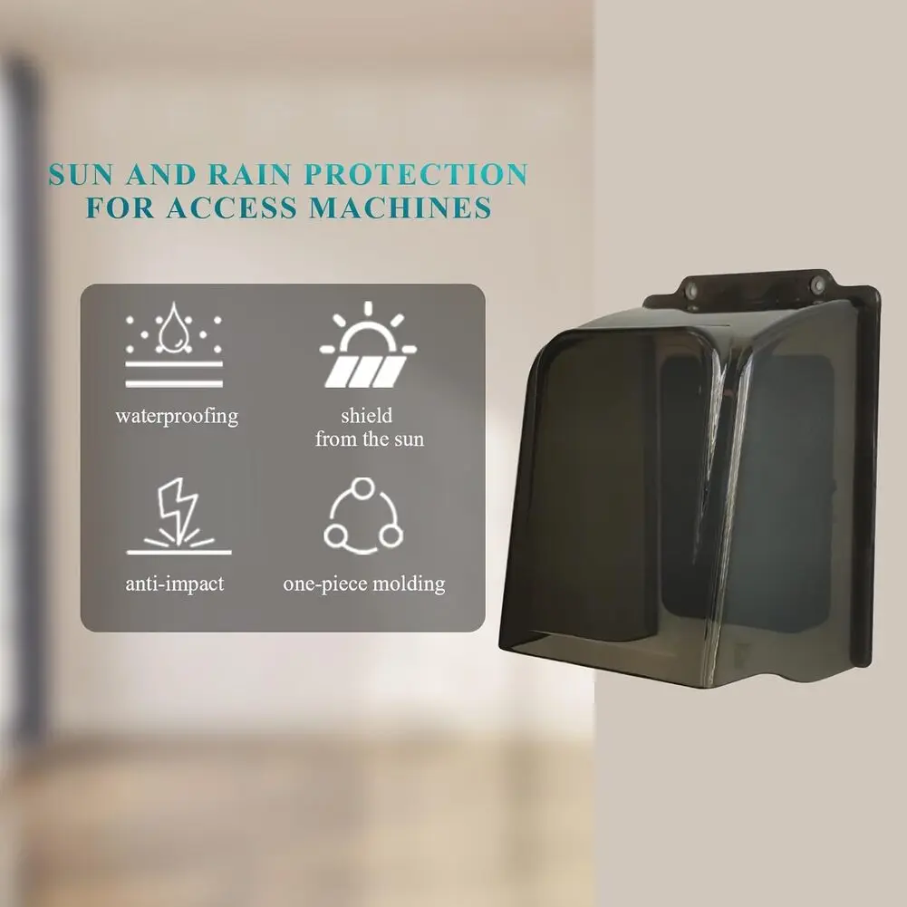PC Rain Cover for Doorbell Keypad Outdoor Security System Fingerprint Scanner ACS Video Doorbell Weatherproof Grey