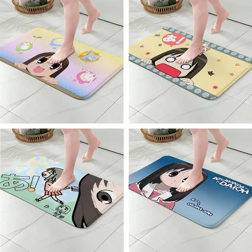 Azumanga Daioh Osaka Ayumu الكلمة حصيرة الحمام ماصة حصيرة باب بسيط الأوساخ مقاومة حصيرة المنزل المطبخ حصيرة القدم حصيرة دخول حصيرة #4