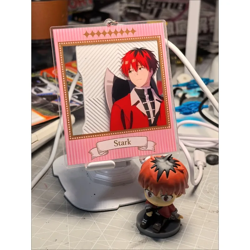 4 Styles Anime Transparent card Keychain Cartoon Figure Bag Key Chain Acrylic Pendent Keyring Birthday Gift