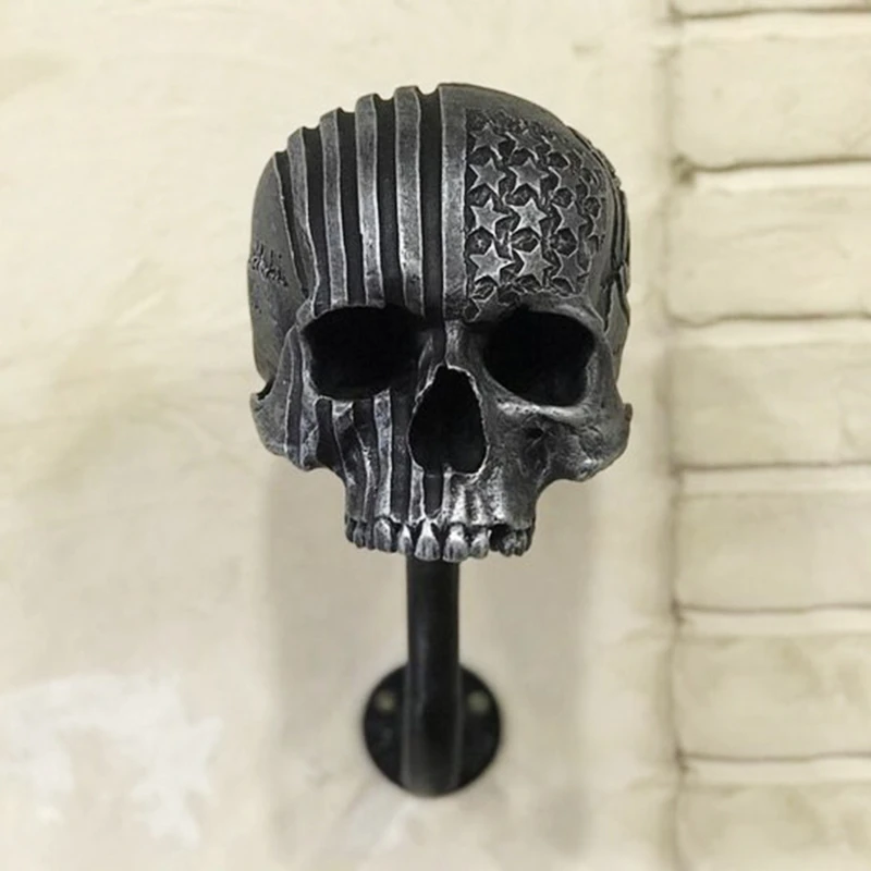 for Creative Adult Motorcycle Helmet Holder Halloween skull Decoration Helmet Rack Wall Mounted Helmet Stand Drop shipping