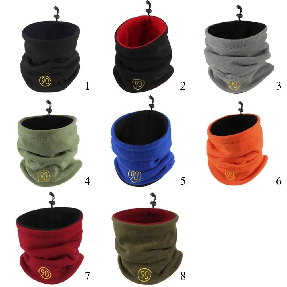 Fashion Fleece Neck Gaiter Keep Warm Solid Color Face Cover Cold-proof Collar Snowboard