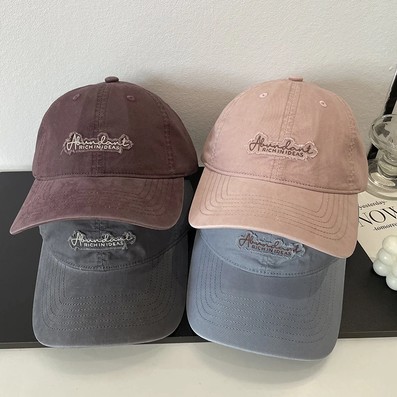 

Letter embroidery soft top baseball cap spring and summer fashion leisure travel versatile cap men