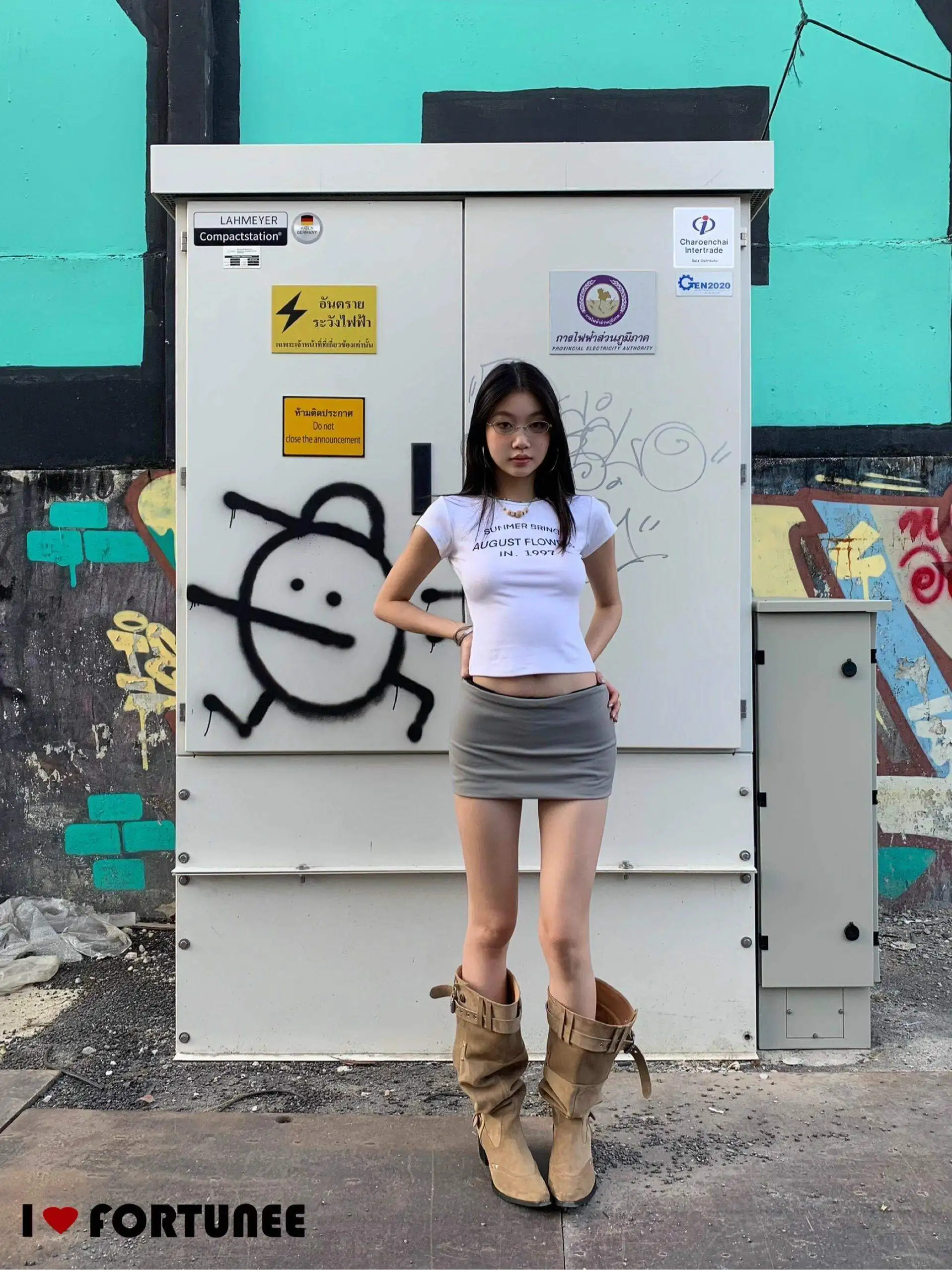 

Fortunee Low Waist Sexy ort ey Skirt Tightening Long Leg Effect Women's Faion Commute Sle Skirt for Young Ladies