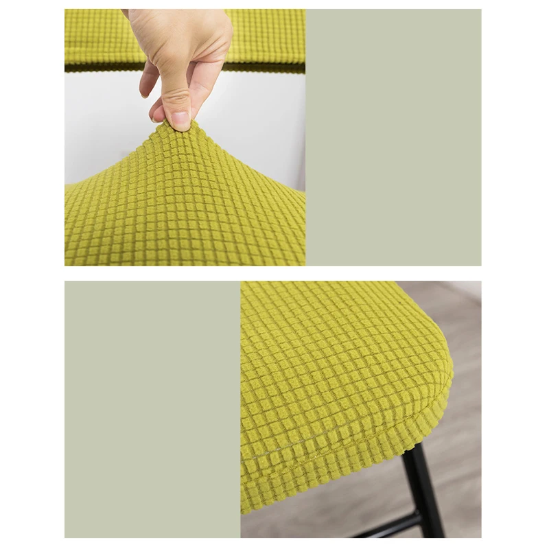 1Set Elastic Backrest Chairs Covers Slipcover Office Computer Dustproof Chair Slipcover Household Folding Dining Chair Cover