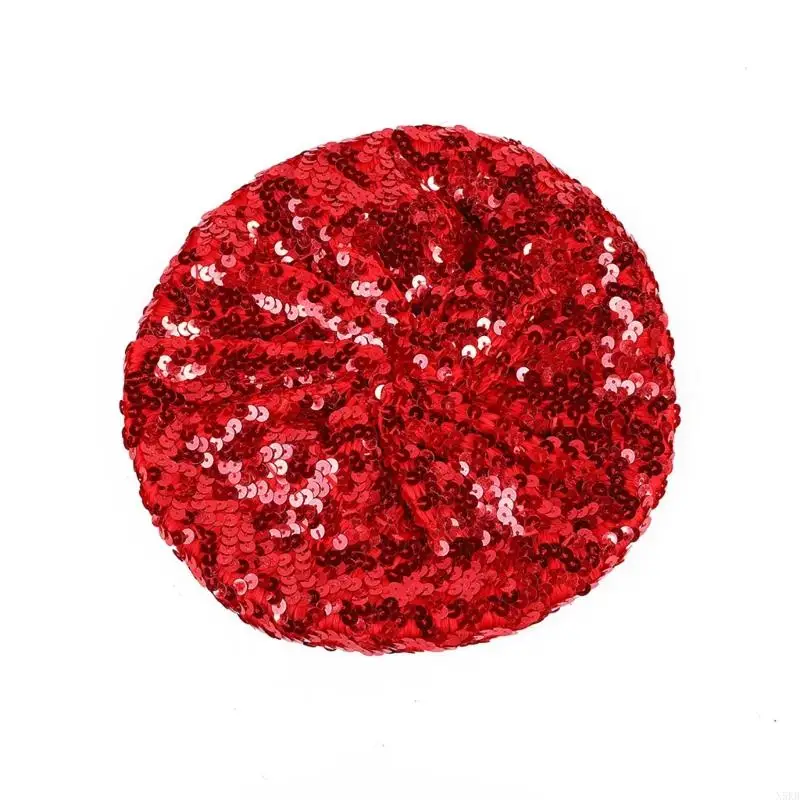 N5KB Glittering Sequins Hat Music Festivals for Actor Actress Stage Shows