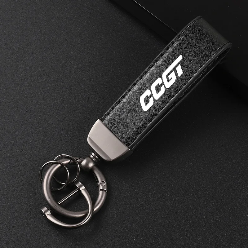 Deluxe couro Keychain com emblema do carro, pingente para Koenigsegg CCGT