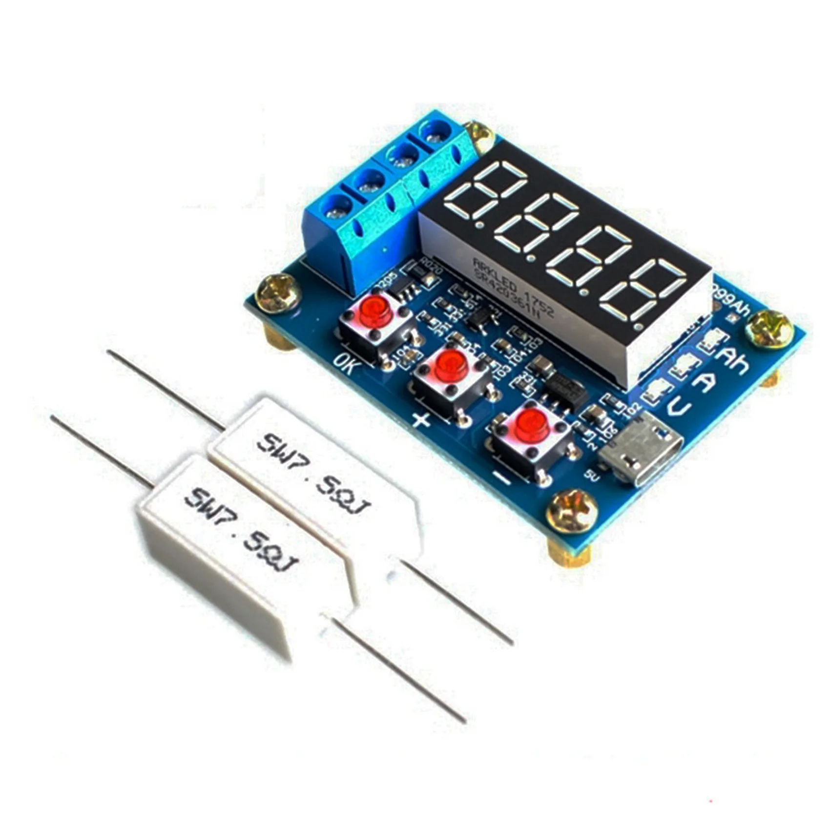 N82r zb2l3 18650 testador de bateria tipo de descarga de carga externa 1.2-12v bateria 18650 medidor de descarga de testador de capacidade igual