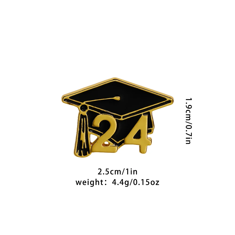 2024 Doctor\'s Hat Enamel Pins Graduation Brooch Best Gift For Students And Teachers