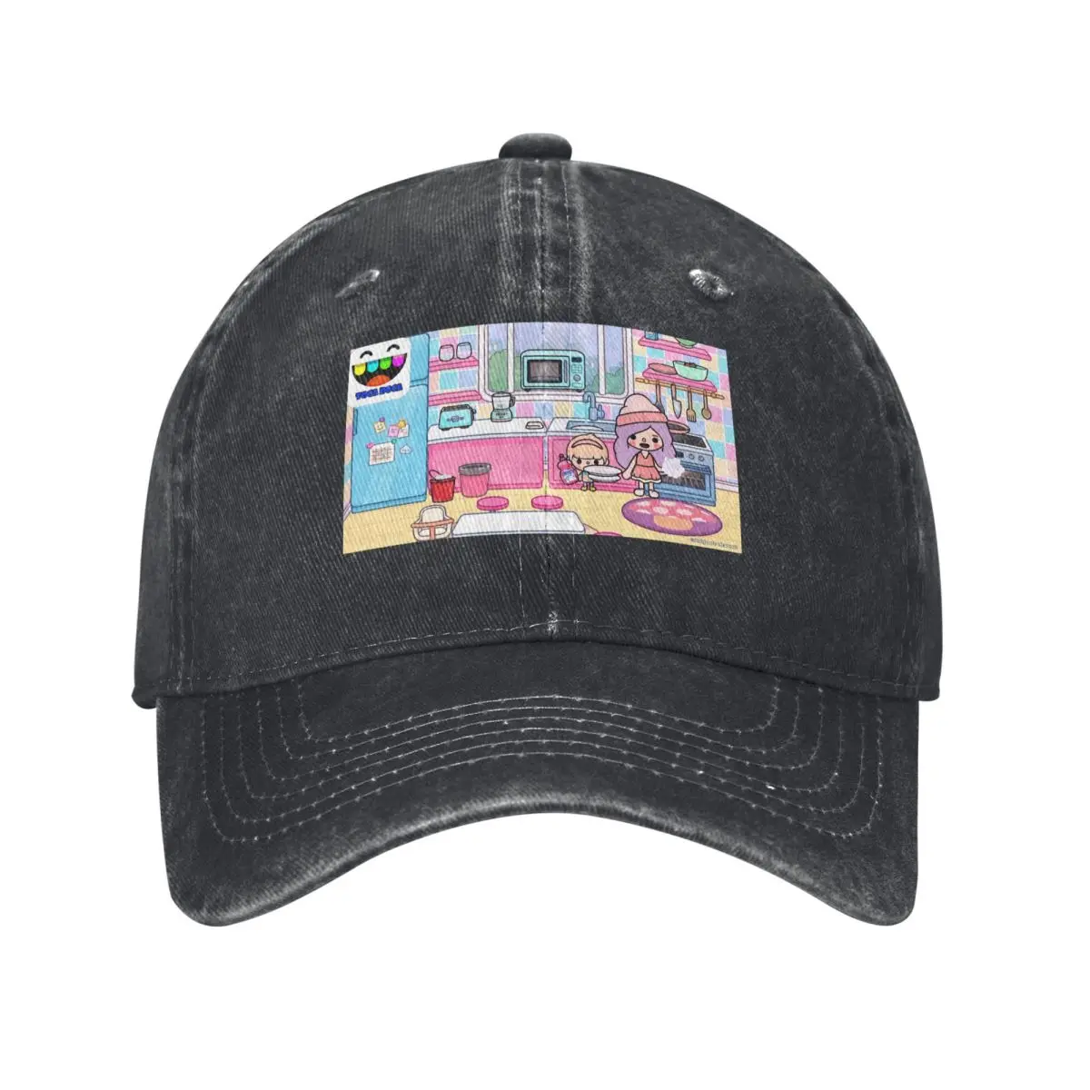 Toca Life Box Toca Boca Cute GameBaseball Caps Fashion Denim Hats Outdoor Adjustable Casquette Hip Hop Baseball Cowboy Hat