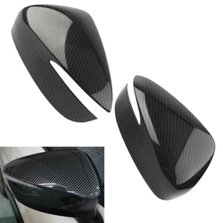 2Pcs Carbon Fiber Black Rearview Mirror Covers Fit For Mazda CX-3 2015-2019 CX-4 2016-2019 CX-5 2015-2016