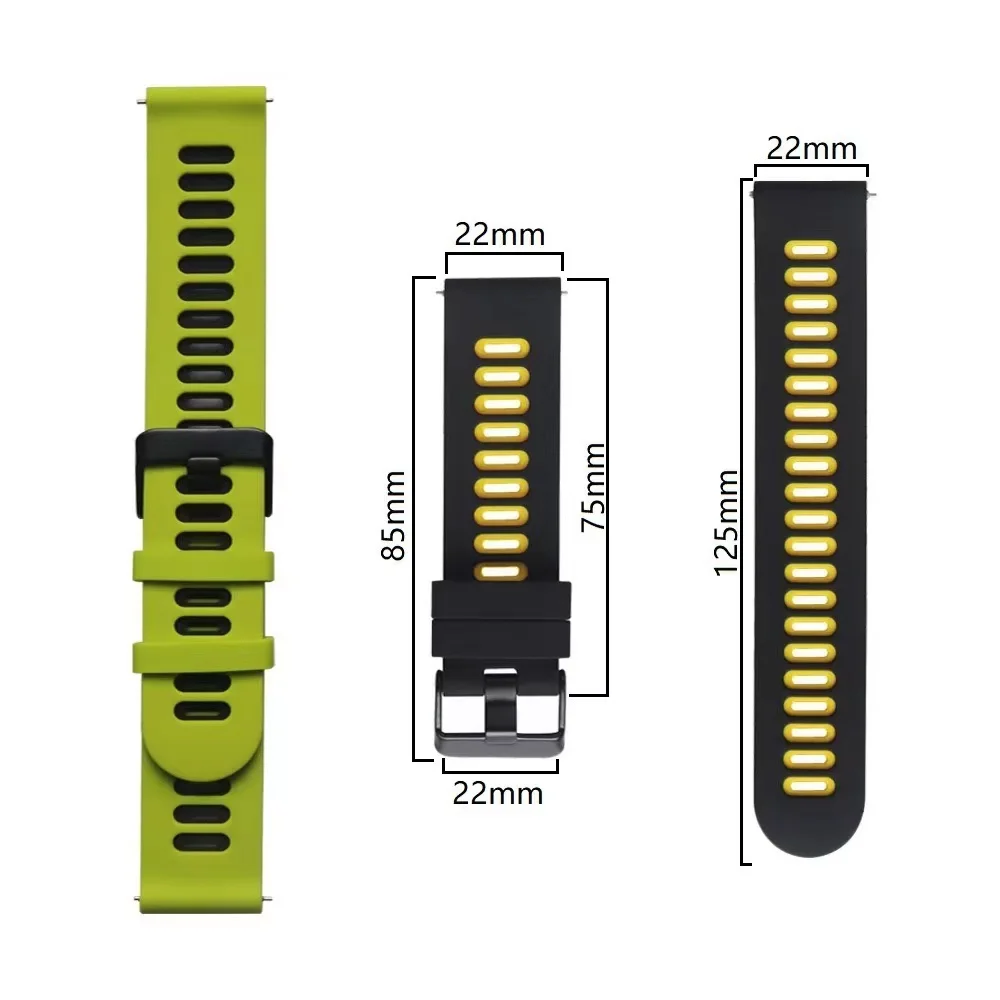 20mm 22mm Silicone Strap For Honor Magic 2 46mm 42mm Sport Soft Band For Honor Watch GS Pro/GS 3/4 Pro/Huawei GT 2 2E Bracelet