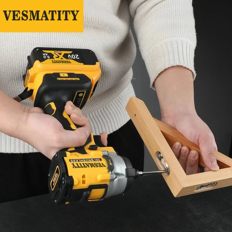 DCD921 ATOMIC MAX Cordless 1/2 Inch Impact Wrench Variable‑Speed Rechargeable Electric Power Tool For DEWALT Battery