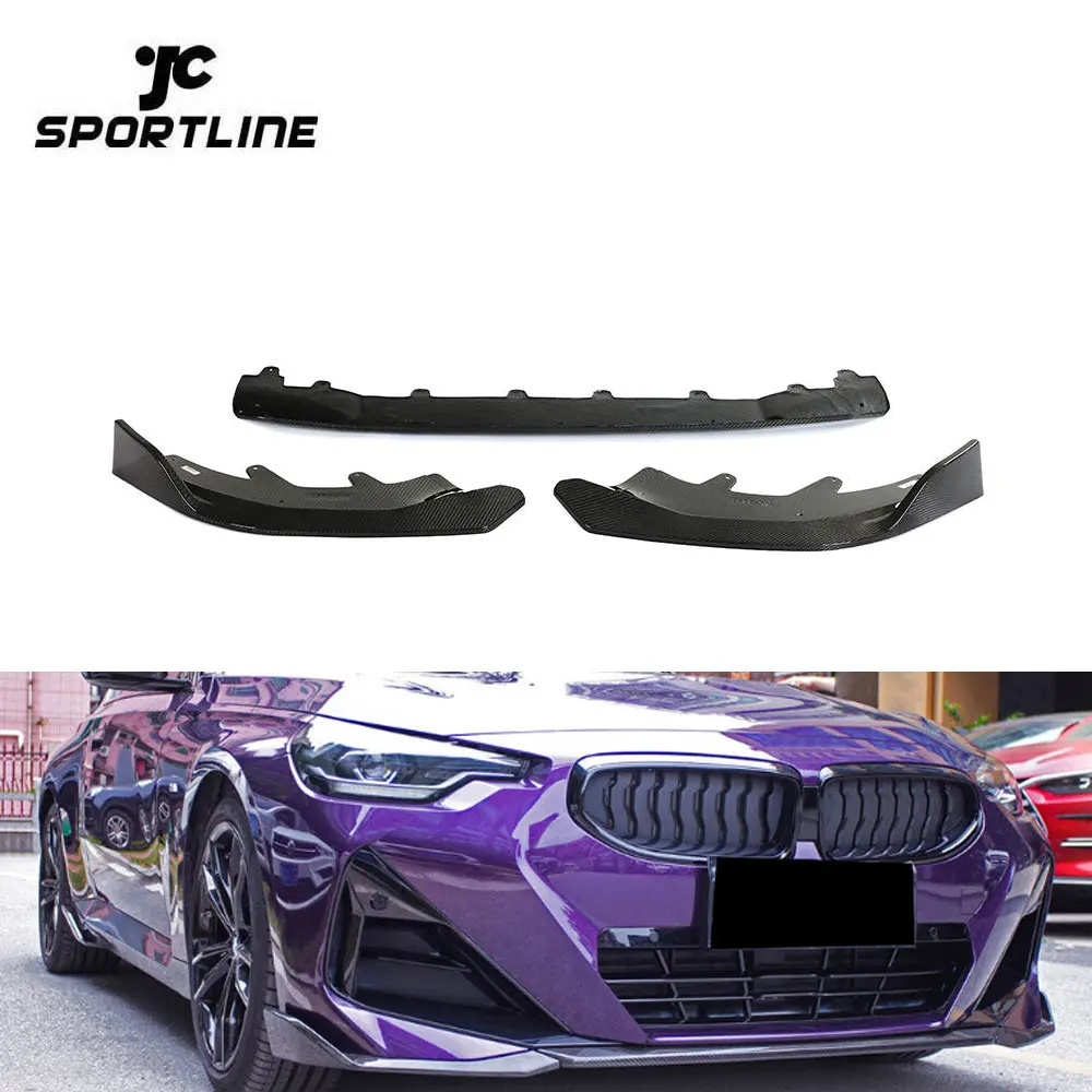 

Carbon Fiber Front Bumper Lip Splitter Spoiler For BMW G42 M235i M240i 220i Coupe 2022 2023
