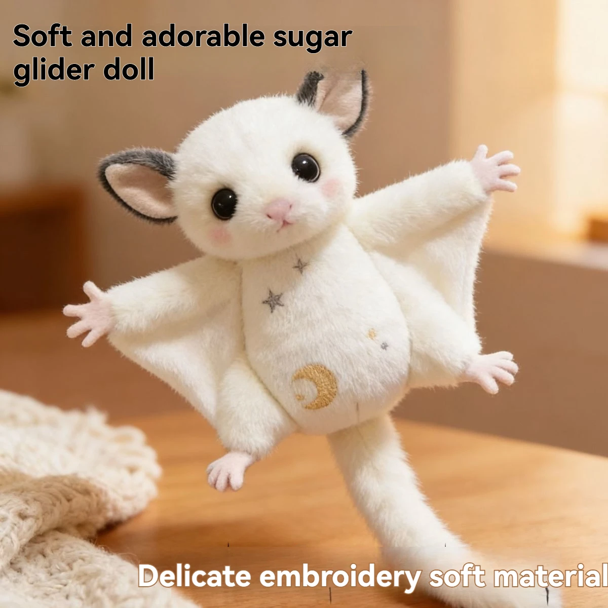 Cartoon Animal Little Flying Mouse Pendant Stuffed Soft Honeybag Flying Spur Doll Kawaii Bag Decor Bat Mouse Plush Keychain Boy