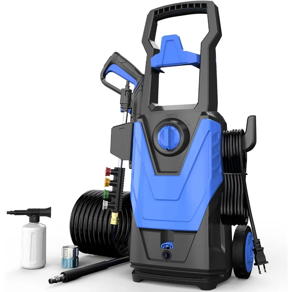 

Electric Pressure Washer, 5000 PSI Max 3.6 GPM Power Washer Electric Powered with 20FT Hose, 4 Nozzles, Foam Cannon, High Press