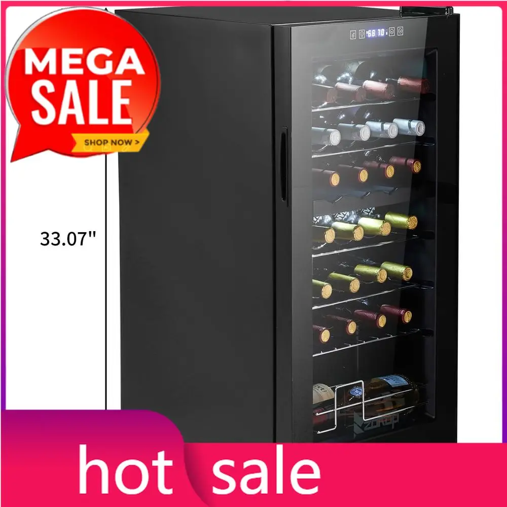 

PromotionDual Zone Compact Wine Cooler with Adjustable Temp, Digital Control, and Removable Shelves