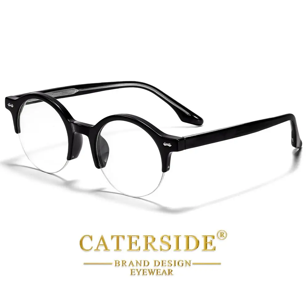 CATERSIDE Unisex Anti-Blaulicht-Brille Tr-90 Halbrahmen-Brillengestell Business Freizeit Computer Blaulicht-Schutzbrille – Detail 8