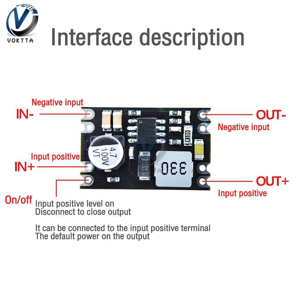 DC-DC Step-down Voltage Regulator Power Module DC-DC 6V 10V 13V 25V 100V to 5V 12V 2A Step-down Power Module Current