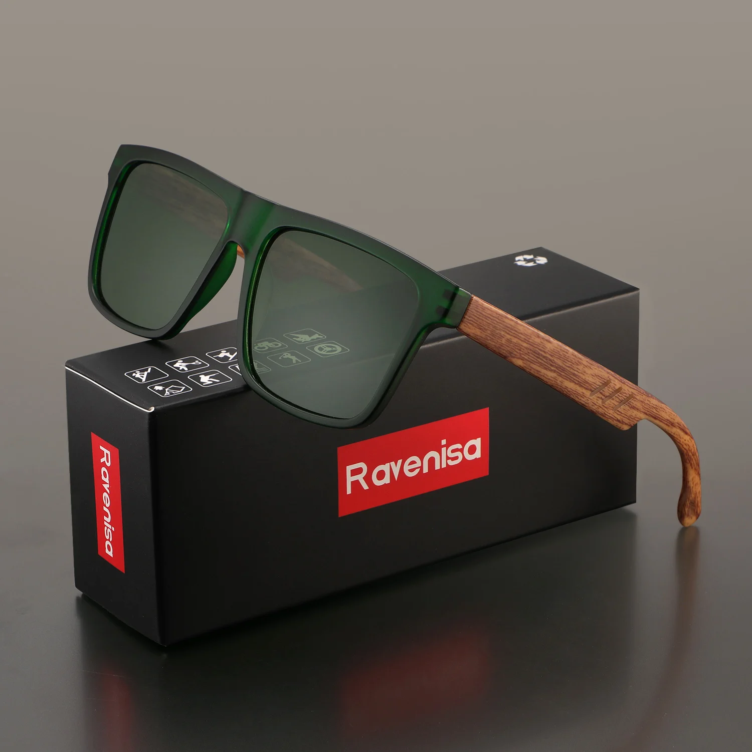Thumbnail 4 - #91 Discounted Wooden Frame Sunglasses Worth Buying