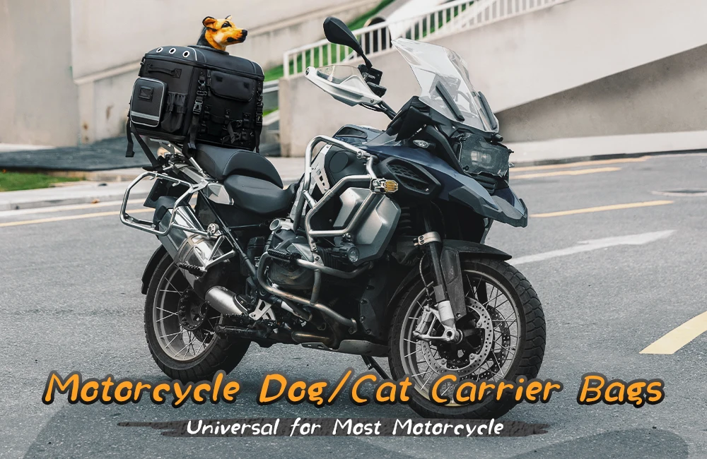 Motorcycle Pet Carrier Bag Dog Cat Bag for Street Glide Road King Electra Glide Passenger Seat Luggage Rack Touring Trike Models