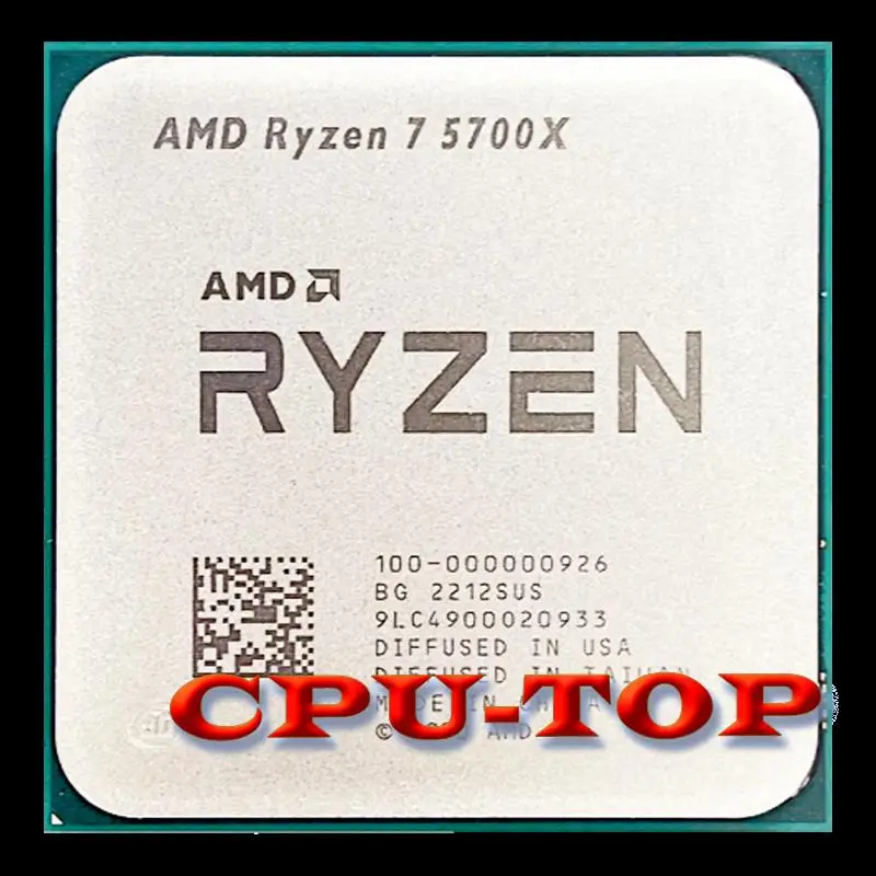 Top NEW AMD Ryzen 7 5700X R7 5700X 3.4 GHz Eight-Core 16-Thread CPU Processor 7NM L3=32M 100-000000926 Socket AM4 No Fan