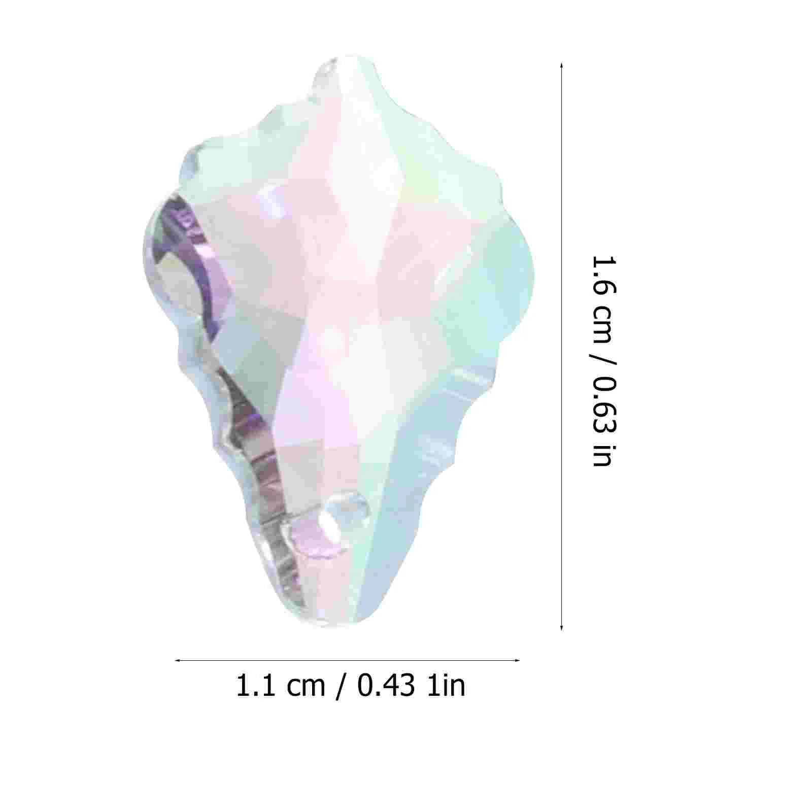 12 قطعة من المنشور المعلقة على شكل ورقة القيقب الكريستالية للغطاء لديكور كرة النوافذ المعلقة #4