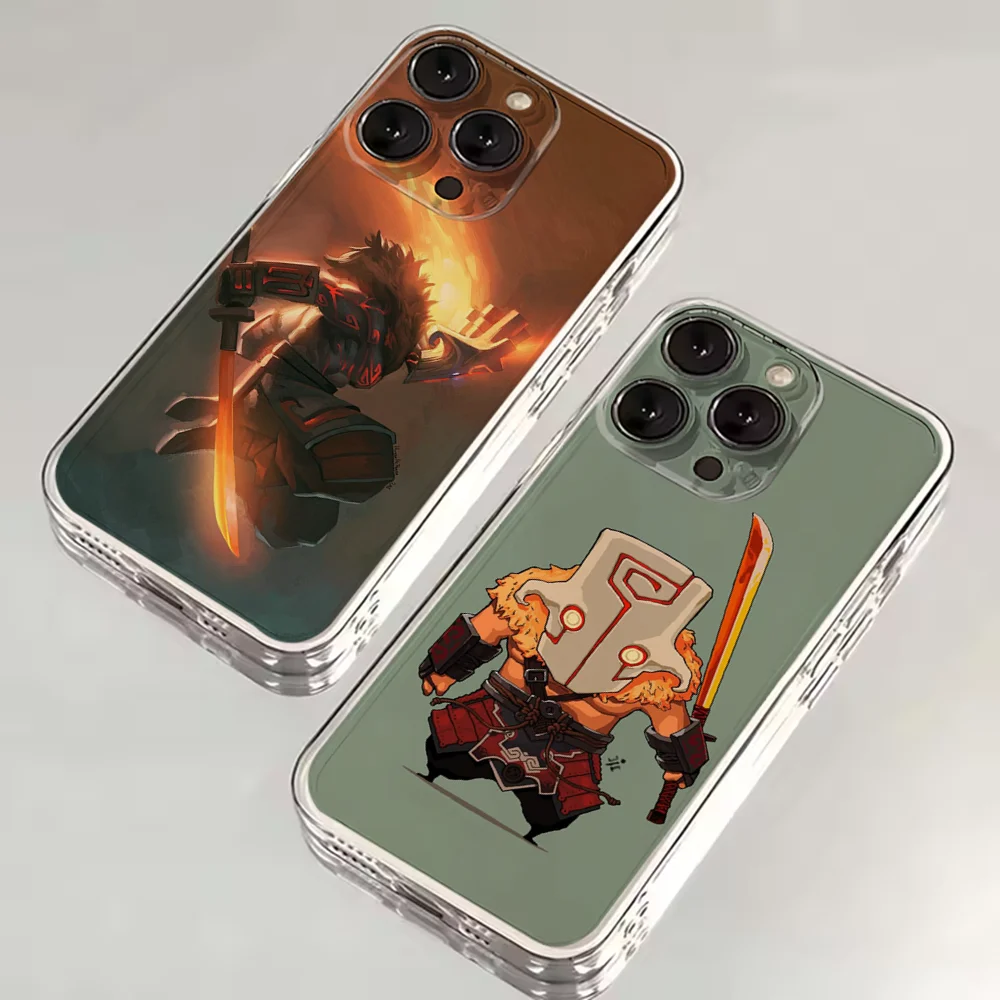 

D-Dota 2 Cool Phone Case For iPhone 16,15,14,13,12,11 Plus,Pro,Max,XR,XS,X,7,8 SE,Mini Transparent Silicone Soft