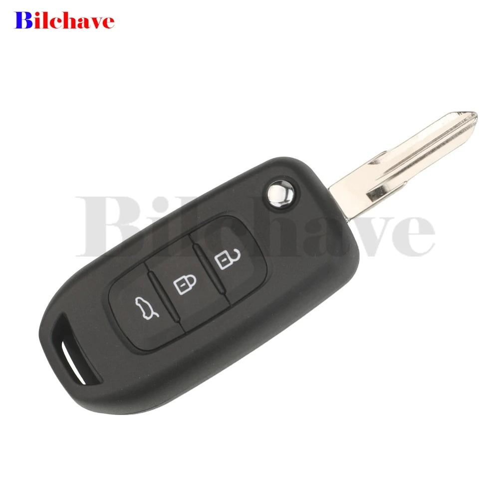 Jingyuqin Modifiziertes Gehäuse für Autoschlüssel mit Fernbedienung, 2/3 Tasten, für Renault Megan, Modus, Clio, Kangoo, Logan, Sandero, Duster, Opel Almera – Detail 4