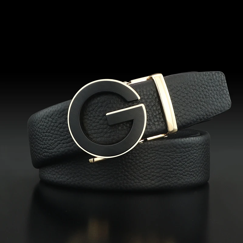 2025 New high quality Letter G Automatic Buckle Designer Belts Men Genuine Leather Formal Younth Cowhide Ceinture Homme