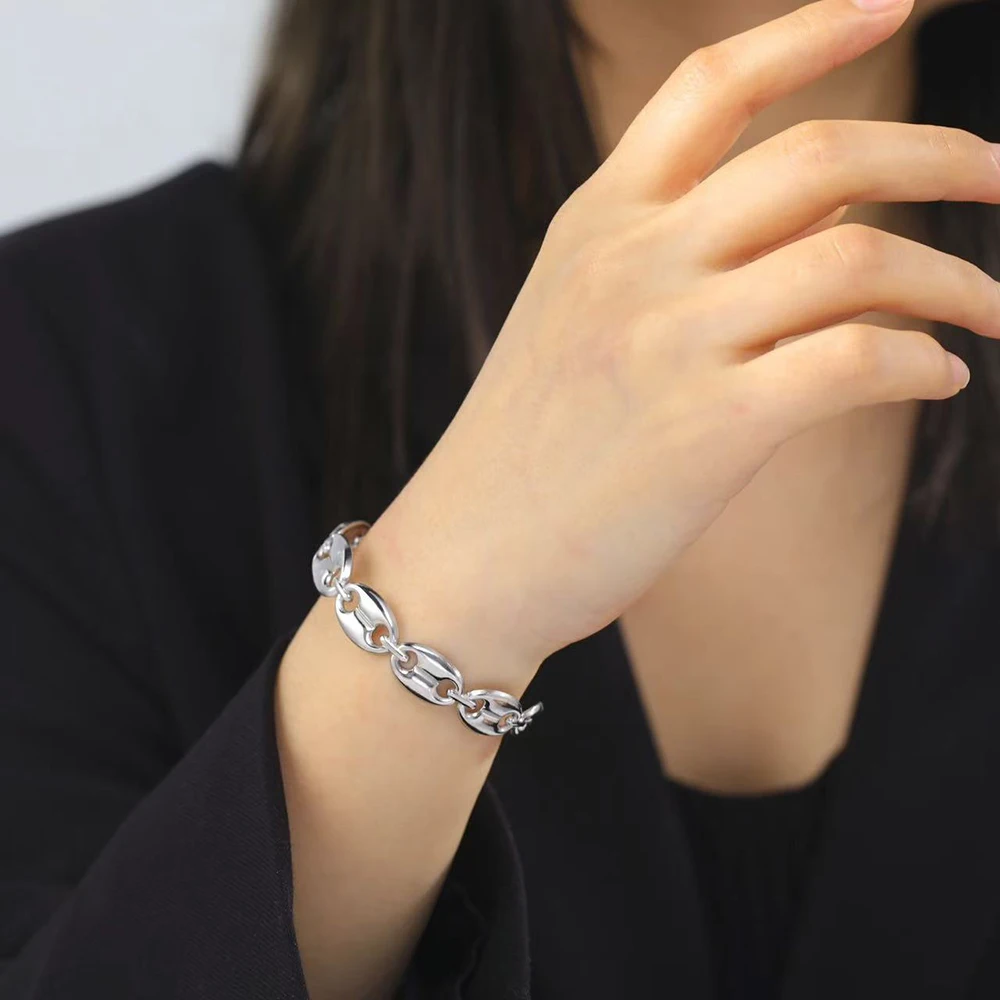 DGIDDK Stainless Steel Ins Style Popular Fashion Women's Bracelet Personalized Light Luxury Design for Women Jewelry Daily Match