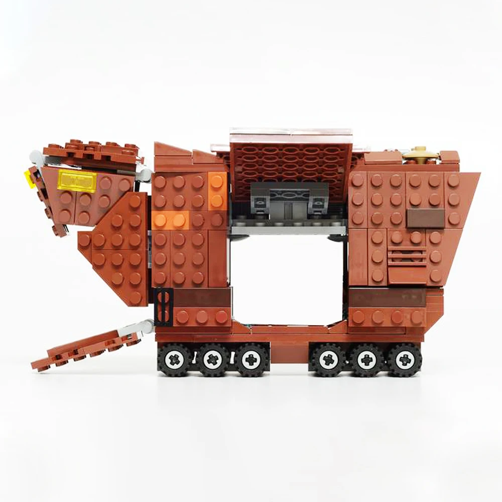 MOC 15525 Sandcrawler Movie Scene Desert City Building Blocks Military War Series Bricks Model Adult Toy Children's Gift