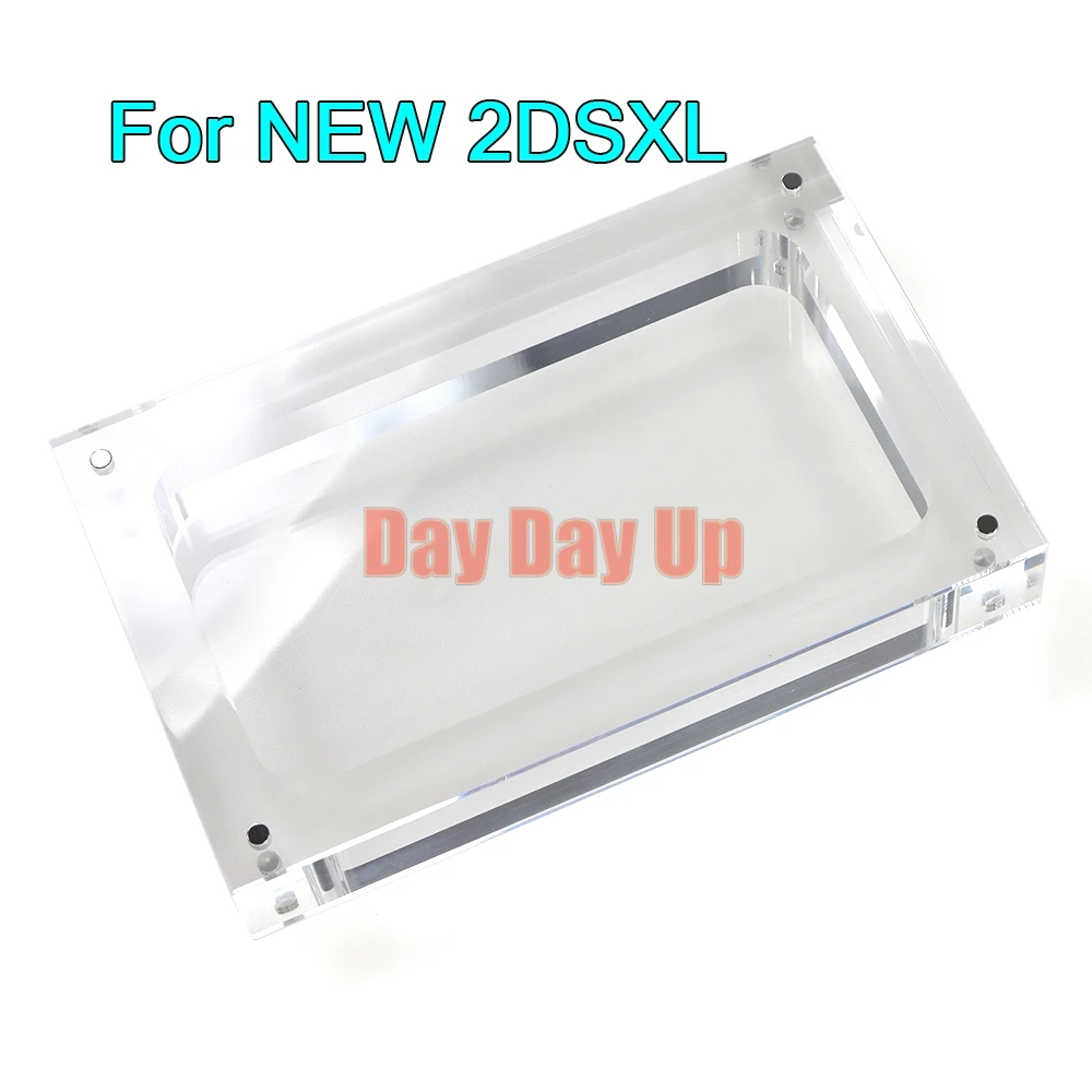 

3PCS For NEW 2DS XL LL Shell Box Display Stand Accessories Transparent Storage Magnetic Acrylic Box For NEW 2DSXL Console Cover